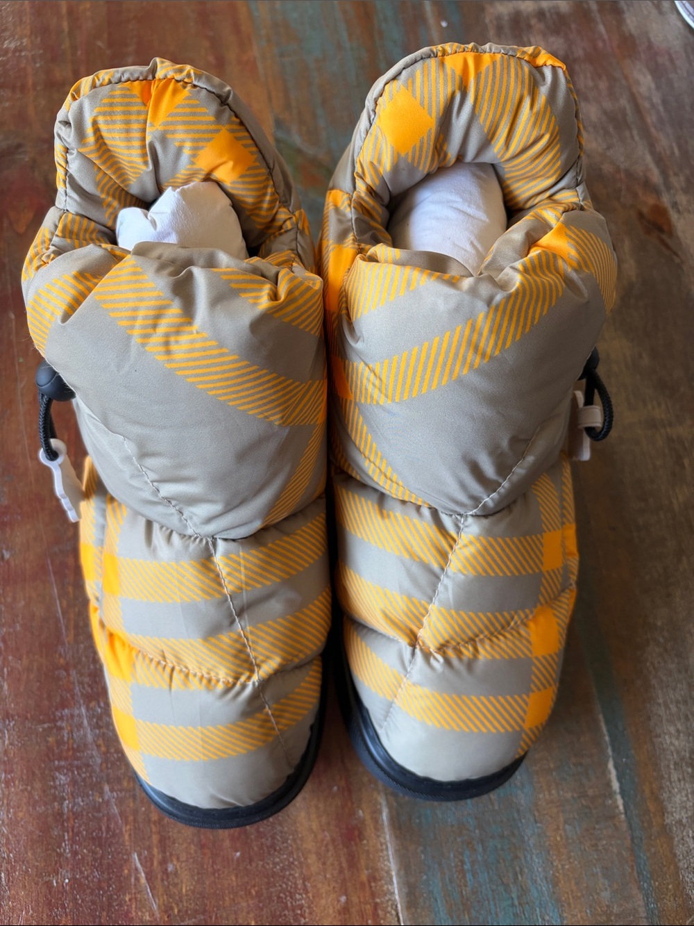 NWT Burberry Pillow Boots Hunter IP check color size 37.5